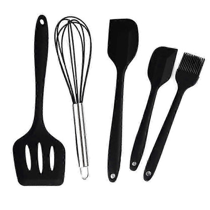 Silicone Kitchen Utensil Set - Non-Stick, Heat Resistant, 5-Piece V1263-JX-6069