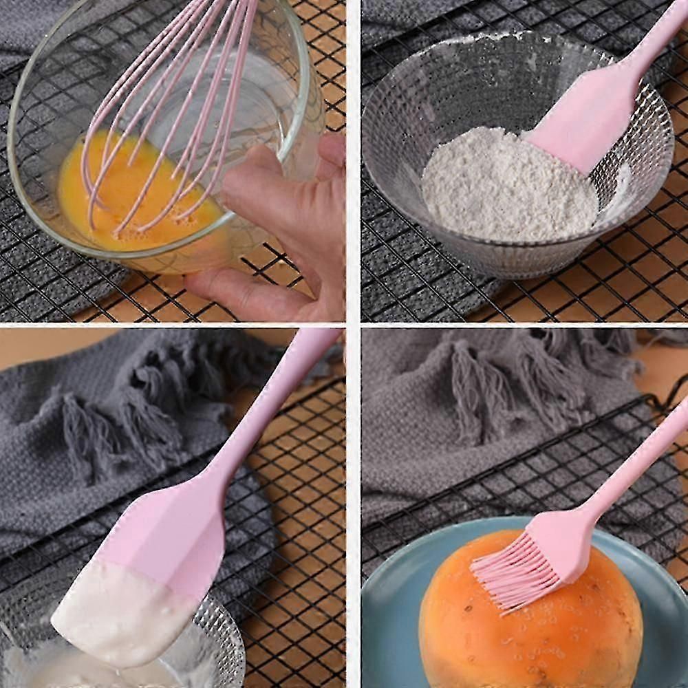 Silicone Kitchen Utensil Set - Non-Stick, Heat Resistant, 5-Piece V1263-JX-6069