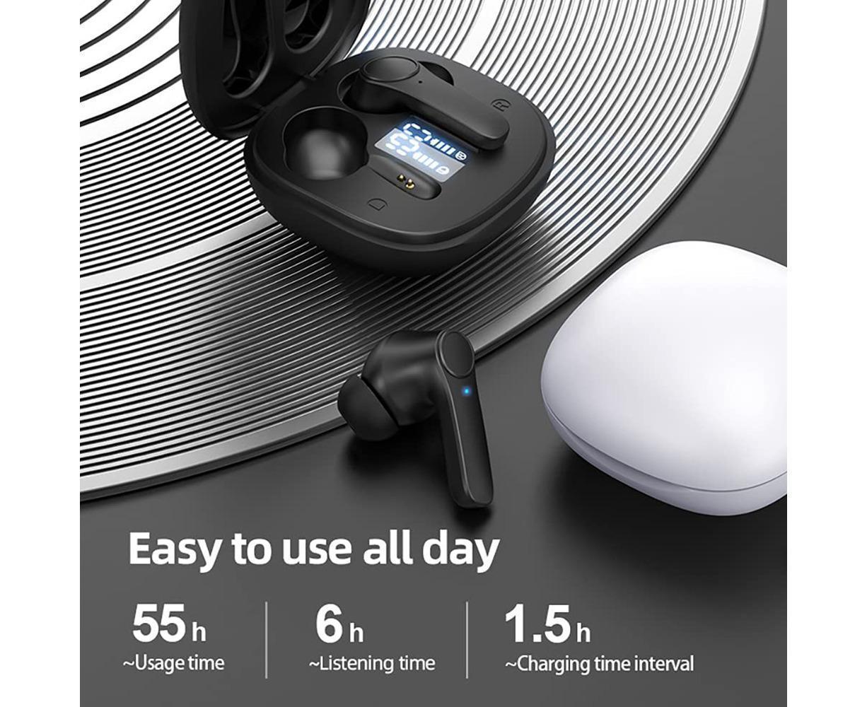 Wireless Earbuds - Bluetooth 5.0 - IPX6 Waterproof Stereo Earphones with Charging Case V1263-JX-61