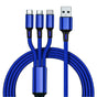 3-in-1 Multi USB Charger Cable for Micro USB Type C and Apple Devices V1263-JX-6100-3