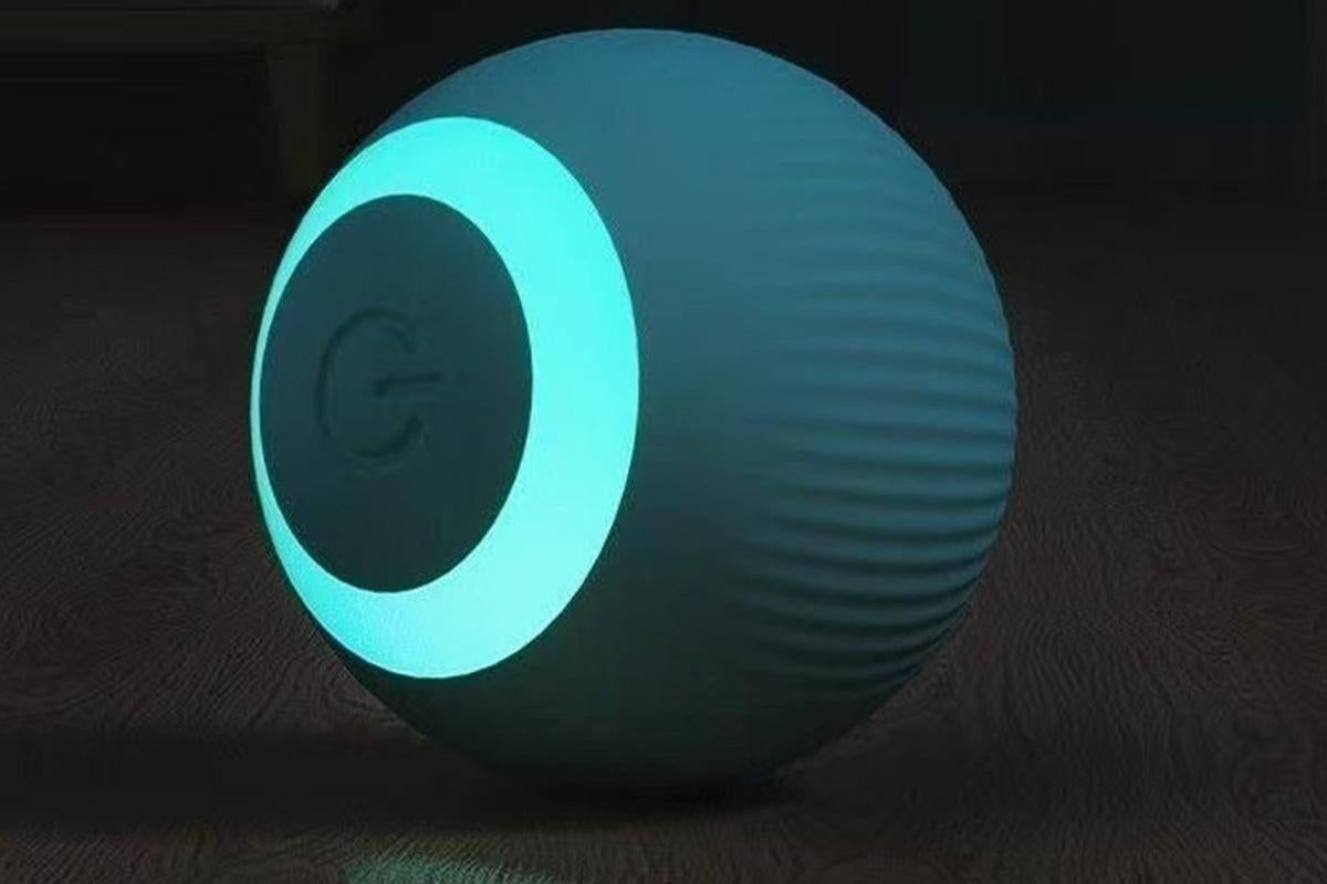 2PCS Interactive Smart Cat Toy Automatic Rolling Cat Ball Self-Moving Kitten Toys V1263-JX-6101