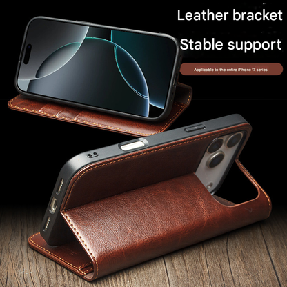 For iPhone 17 Pro Horizontal Flip Leather Case with Holder & Card Slots & Wallet V1263-JX-6103-2
