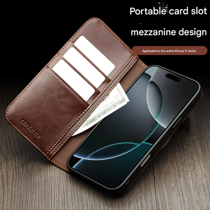 For iPhone 17 Pro Horizontal Flip Leather Case with Holder & Card Slots & Wallet V1263-JX-6103-3