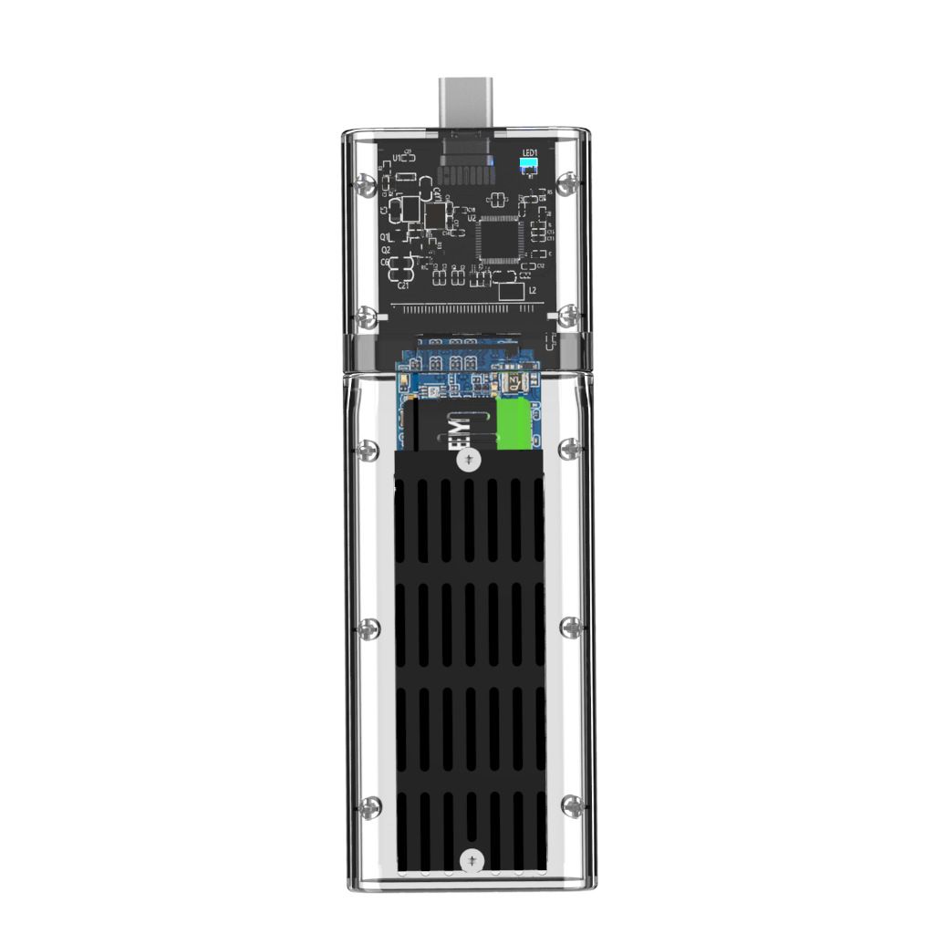 SSD Disk Box M2 To USB 3.0 SSD Adapter M2 SSD CASE SATA Chassis For V1263-JX-6105-2