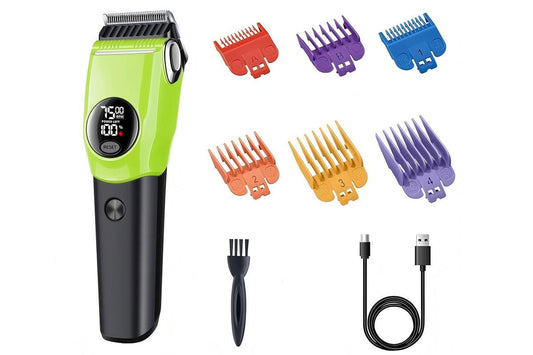 Dog Clipper Low Noise Dog Grooming Kit Rechargeable 3-Speed With LCD Display for Dogs Cats Pets V1263-JX-6106-1