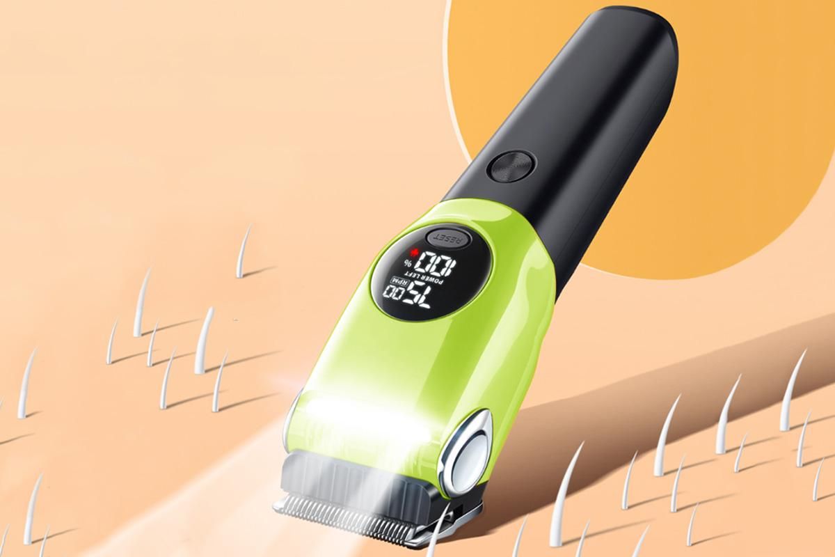 Dog Clipper Low Noise Dog Grooming Kit Rechargeable 3-Speed With LCD Display for Dogs Cats Pets V1263-JX-6106-1