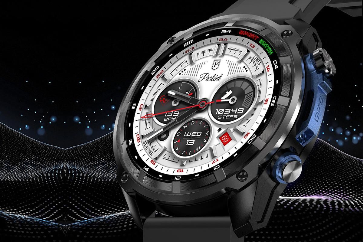 1.43 Inch Outdoor Smart Watch 100+ Sports Modes Bluetooth Call Flashlight 3ATM Waterproof V1263-JX-6109-1