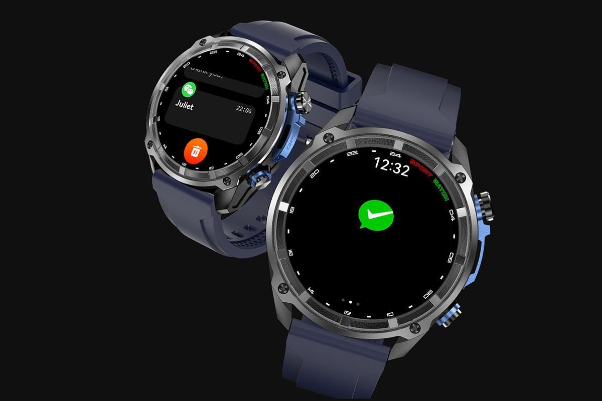 1.43 Inch Outdoor Smart Watch 100+ Sports Modes Bluetooth Call Flashlight 3ATM Waterproof V1263-JX-6109-2