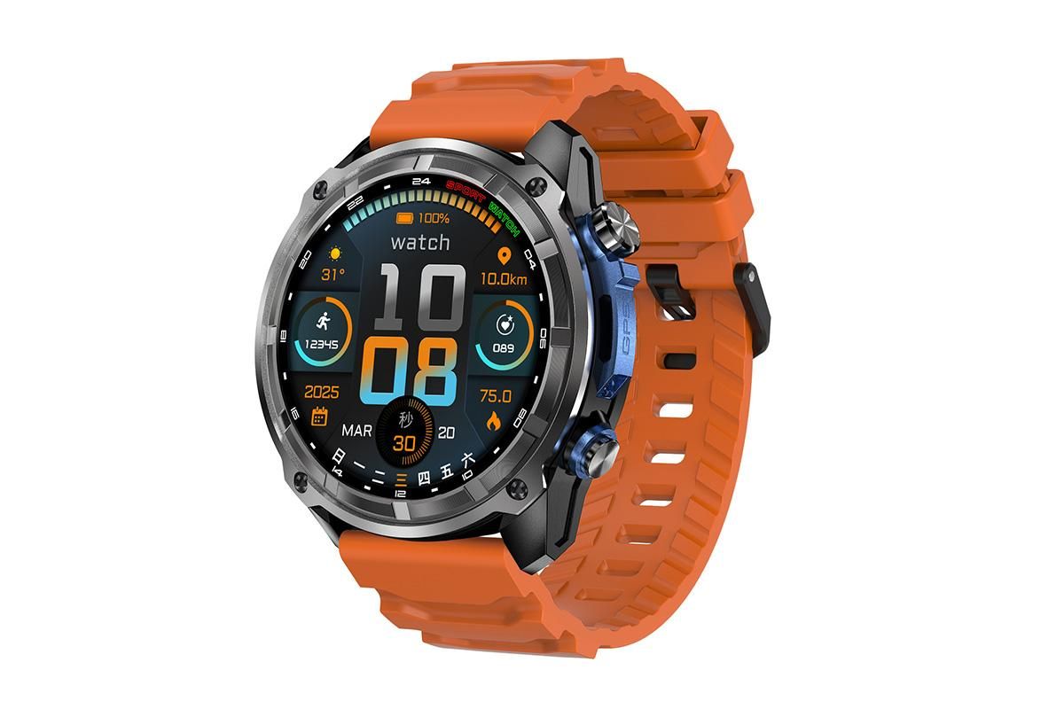 1.43 Inch Outdoor Smart Watch 100+ Sports Modes Bluetooth Call Flashlight 3ATM Waterproof V1263-JX-6109-3