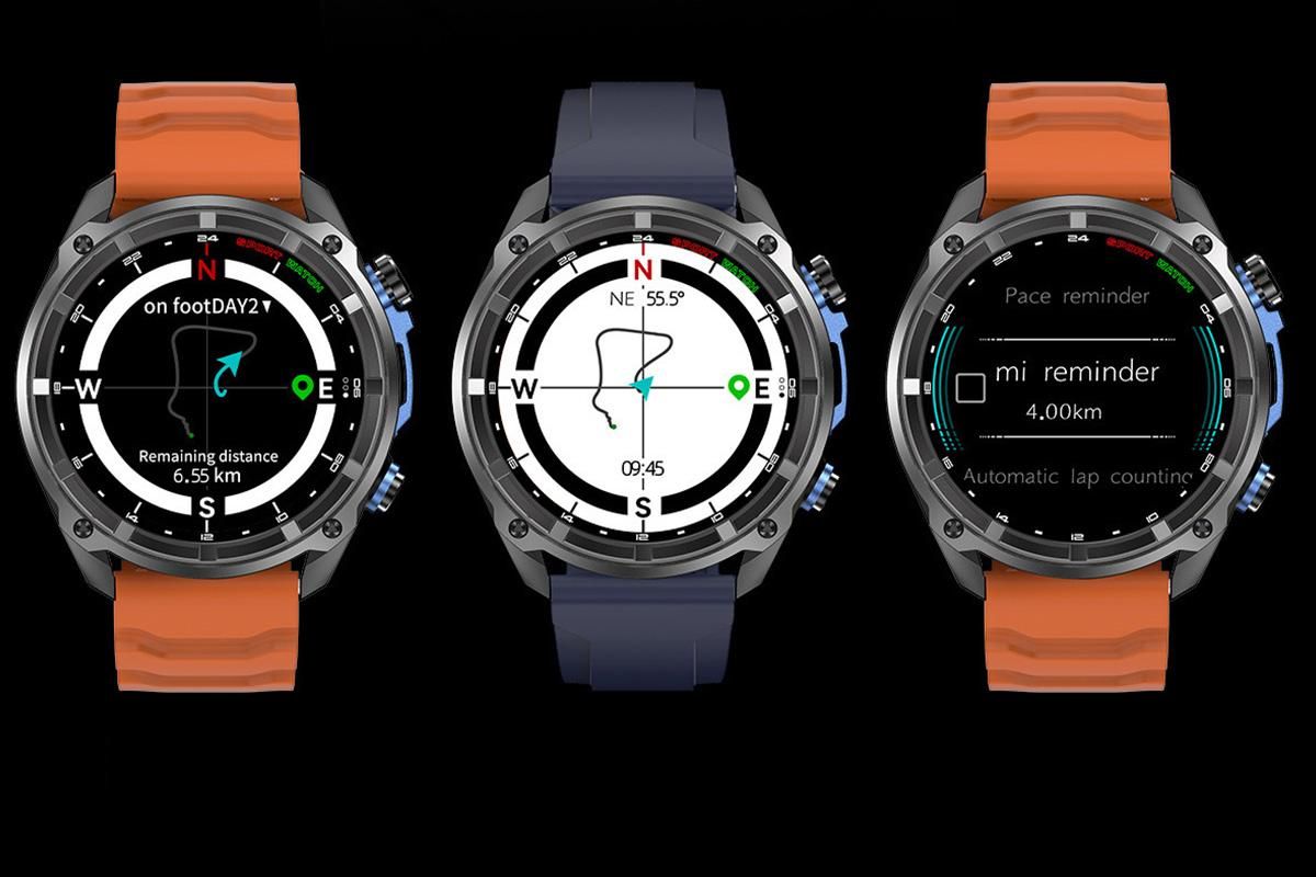 1.43 Inch Outdoor Smart Watch 100+ Sports Modes Bluetooth Call Flashlight 3ATM Waterproof V1263-JX-6109-3