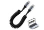 USB C To C Cable Car Coiled Type C Charging Cable For iPhone Samsung V1263-JX-6112