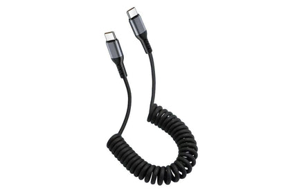 USB C To C Cable Car Coiled Type C Charging Cable For iPhone Samsung V1263-JX-6112