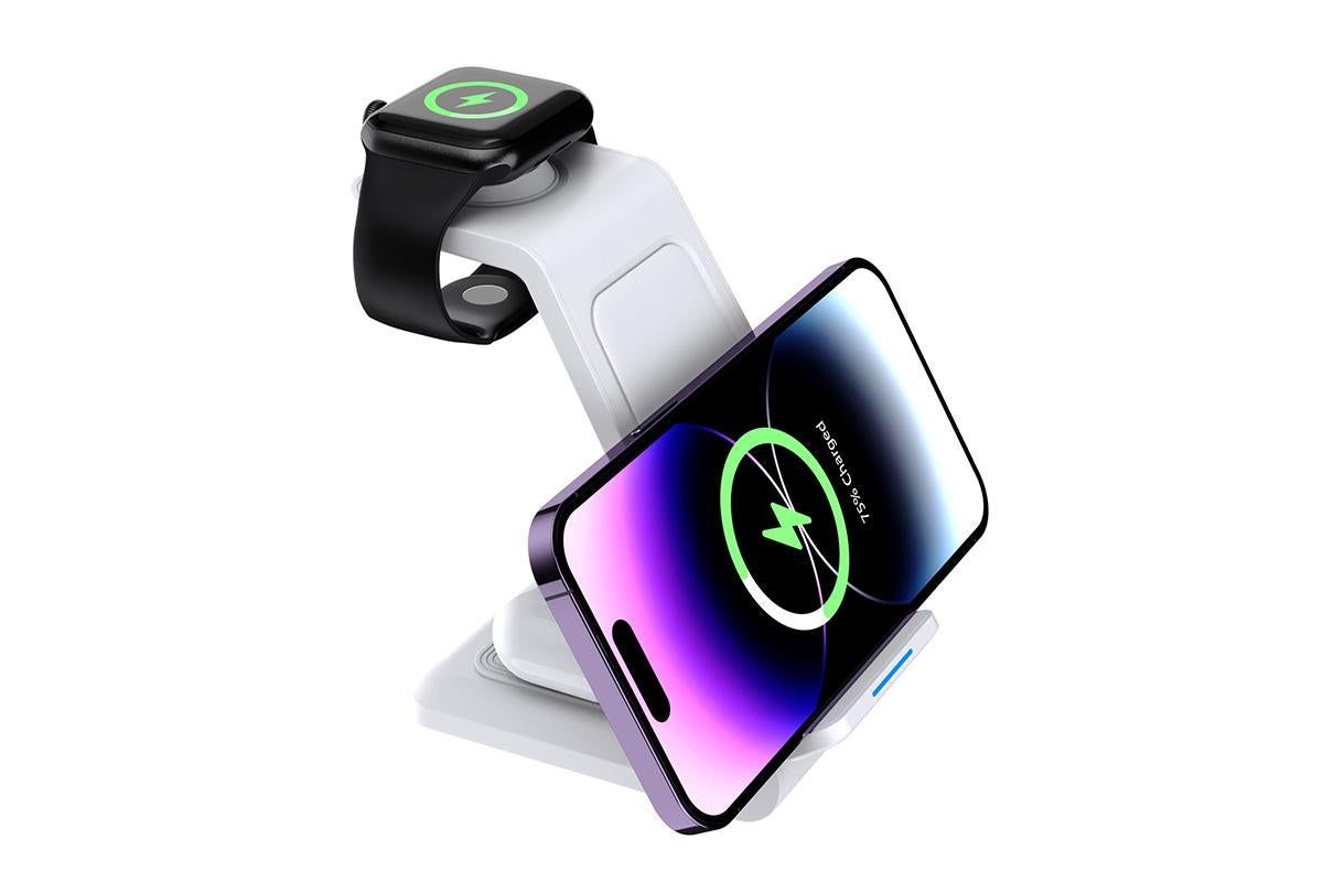 3 in 1 Wireless Charger Dock Charging Station for Apple Watch iPhone Apple AirPods V1263-JX-6119-2