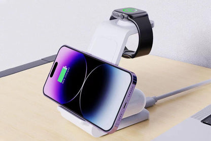 3 in 1 Wireless Charger Dock Charging Station for Apple Watch iPhone Apple AirPods V1263-JX-6119-2