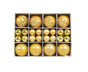 Xmas Balls Round Shape-Golden V1263-JX-612