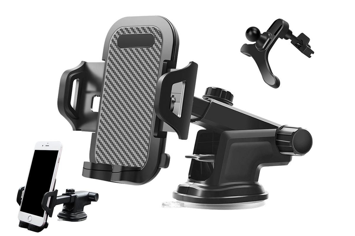 Universal Car Phone Holder Suction Mount Adjustable Dashboard Windscreen Stand V1263-JX-6124