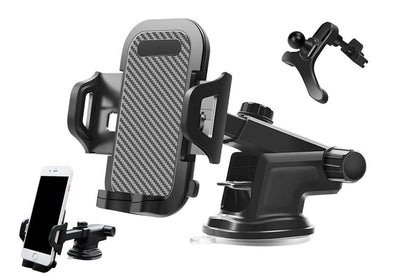 Universal Car Phone Holder Suction Mount Adjustable Dashboard Windscreen Stand V1263-JX-6124