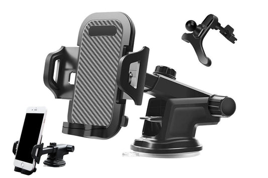 Universal Car Phone Holder Suction Mount Adjustable Dashboard Windscreen Stand V1263-JX-6124