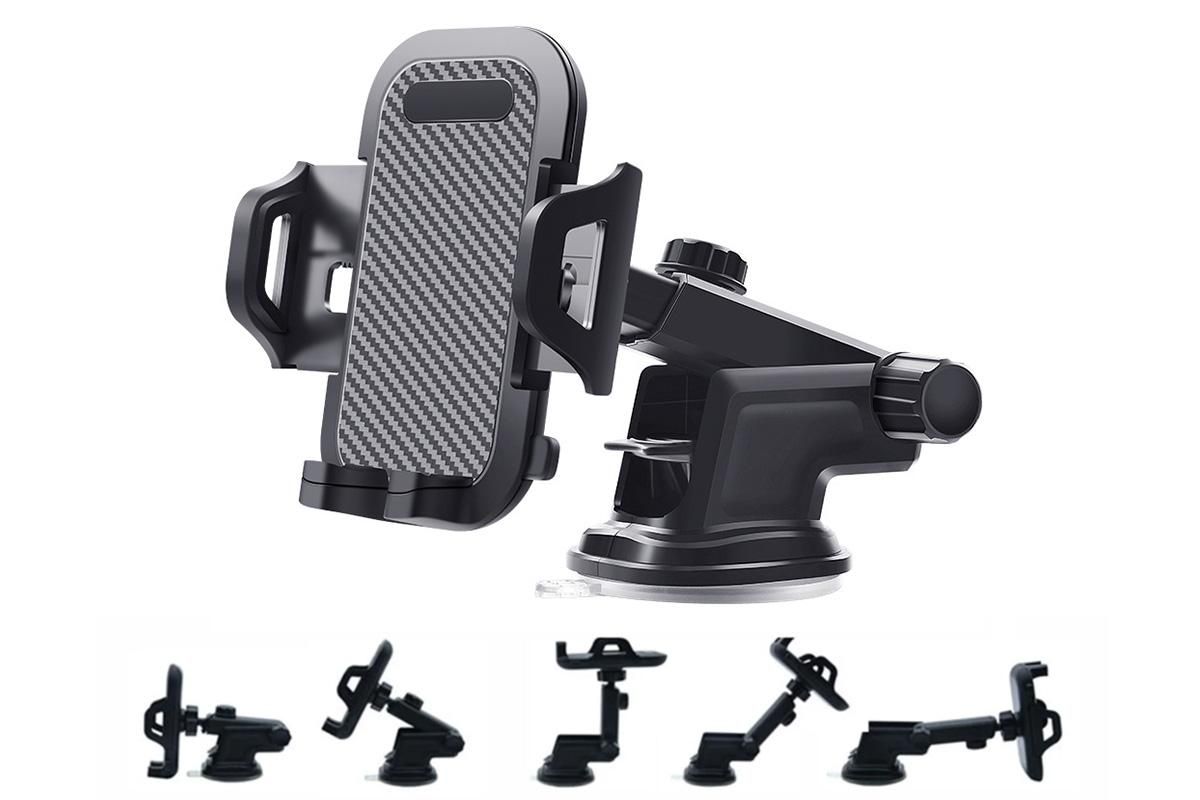 Universal Car Phone Holder Suction Mount Adjustable Dashboard Windscreen Stand V1263-JX-6124