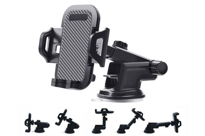 Universal Car Phone Holder Suction Mount Adjustable Dashboard Windscreen Stand V1263-JX-6124