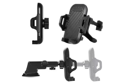 Universal Car Phone Holder Suction Mount Adjustable Dashboard Windscreen Stand V1263-JX-6124