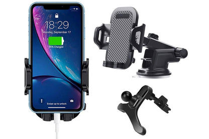 Universal Car Phone Holder Suction Mount Adjustable Dashboard Windscreen Stand V1263-JX-6124