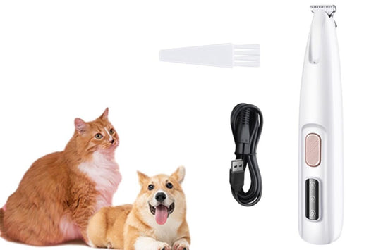 Dog Paw Trimmer 18mm Widen Pet Hair Clipper Dog Clippers for Grooming With LED Light LED Display Rechargeable V1263-JX-6127