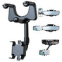 360 Rotatable and Retractable Car Phone Holder Multifunctional Rearview Mirror Phone Holder Universal Phone V1263-JX-6128