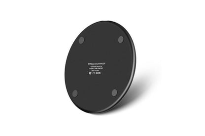 Wireless Fast Charger Smartphone Charger Qi Charging for Apple, Samsung and Smart Phones (Black) V1263-JX-6130