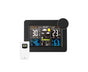 Wireless Weather Station Alarm Clock Thermometer Calendar with Outdoor Sensor - Black V1263-JX-614
