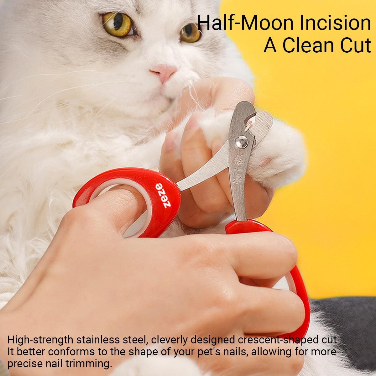 Tulip Shape Cat Nail Clipper Pet Grooming Tool Safety Durable for Cat Kitties V1263-JX-6150