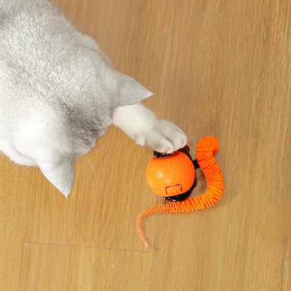 2Pcs Automatic Cat Rolling Ball Interactive Pet Toy with Multiple Motion Modes for Pet Cats Dogs V1263-JX-6151