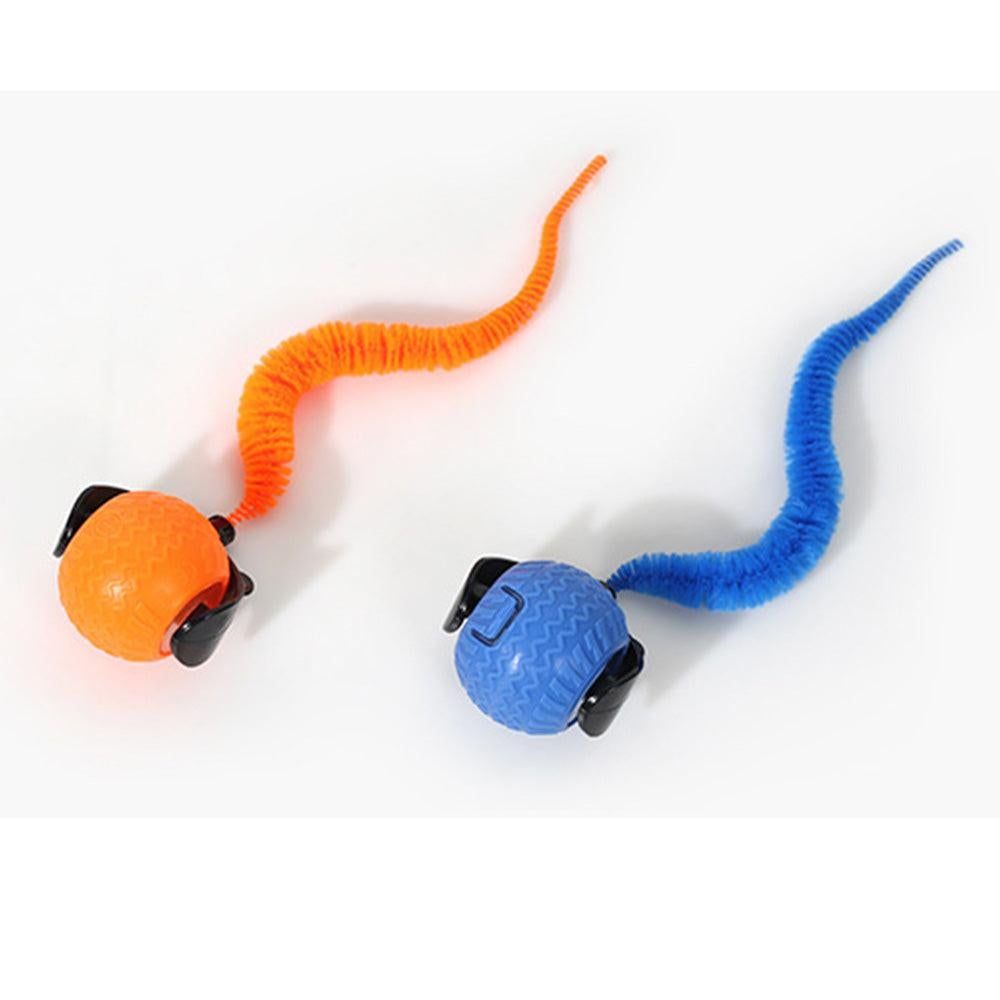 2Pcs Automatic Cat Rolling Ball Interactive Pet Toy with Multiple Motion Modes for Pet Cats Dogs V1263-JX-6151