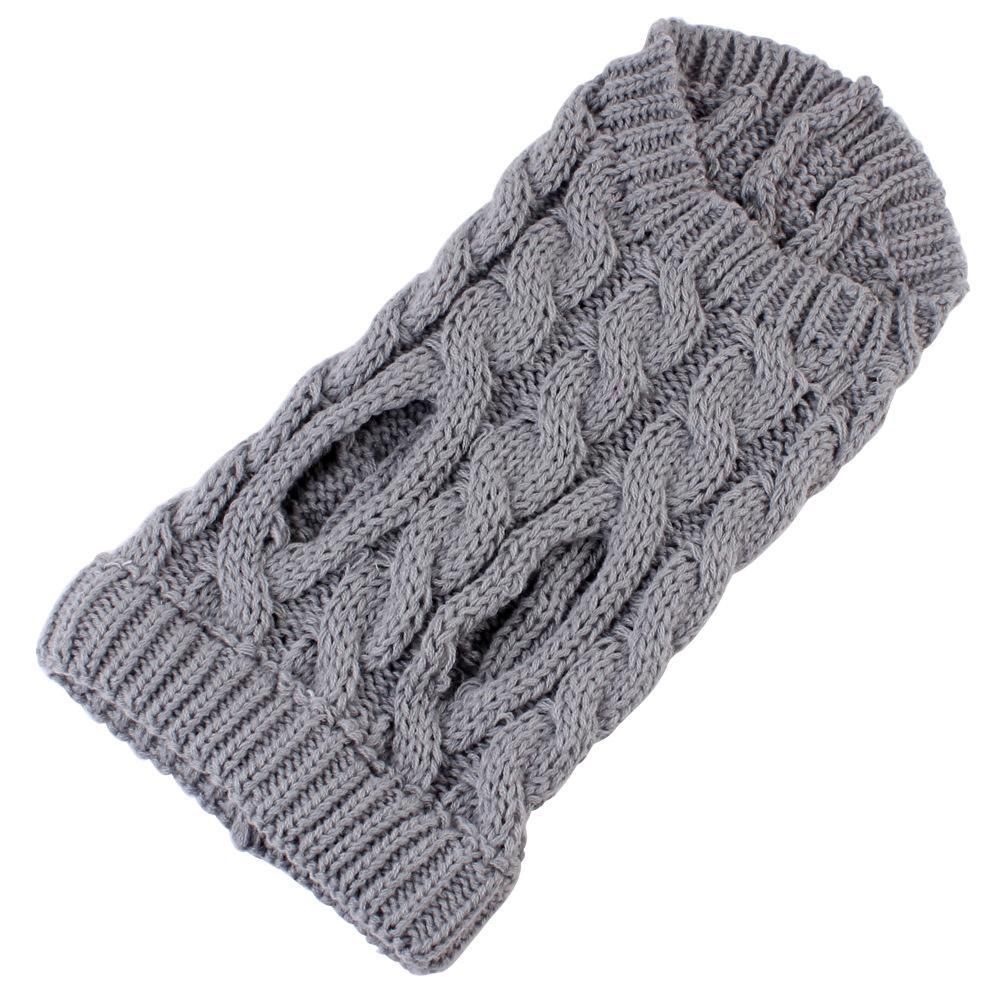 Pet Dog Sweater Pet Turtleneck Knitting Sweater Winter Warmer Clothes Pet Pullover Knitwear - Blue V1263-JX-6154-3