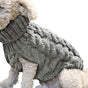 Pet Dog Sweater Pet Turtleneck Knitting Sweater Winter Warmer Clothes Pet Pullover Knitwear - Gray V1263-JX-6155-1