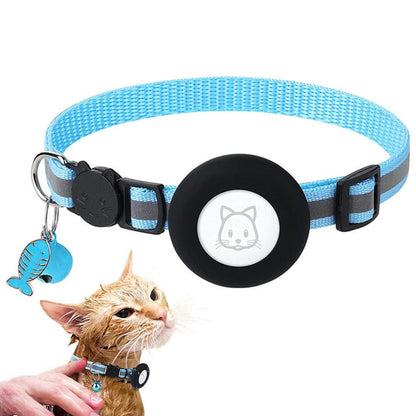Reflective Cat Collar Compatible with Apple Airtag Adjustable Airtag Holder for Cat Dog Kitten Puppy V1263-JX-6157-2