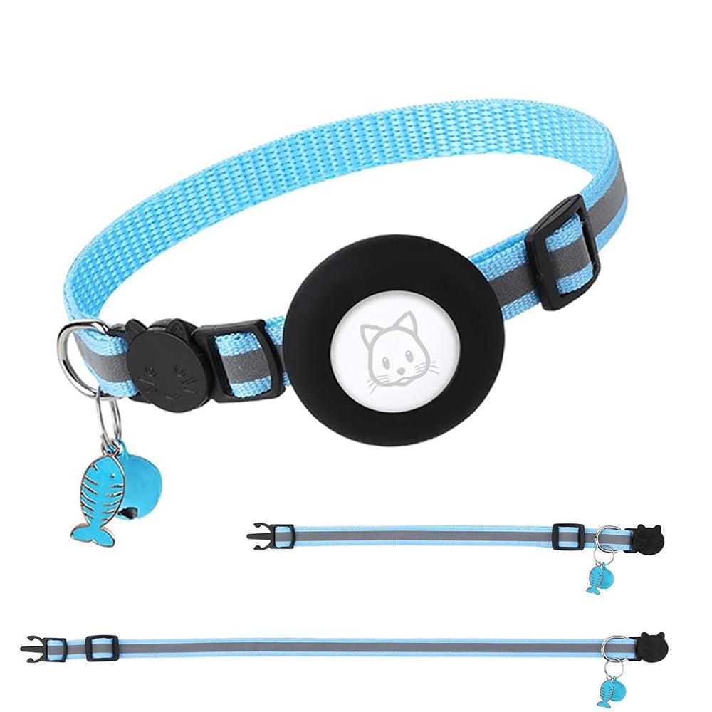 Reflective Cat Collar Compatible with Apple Airtag Adjustable Airtag Holder for Cat Dog Kitten Puppy V1263-JX-6157-2