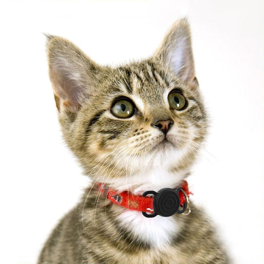 Dog Cat Collar Holder for Apple AirTag - Silicone Protective Case for AirTags V1263-JX-6158
