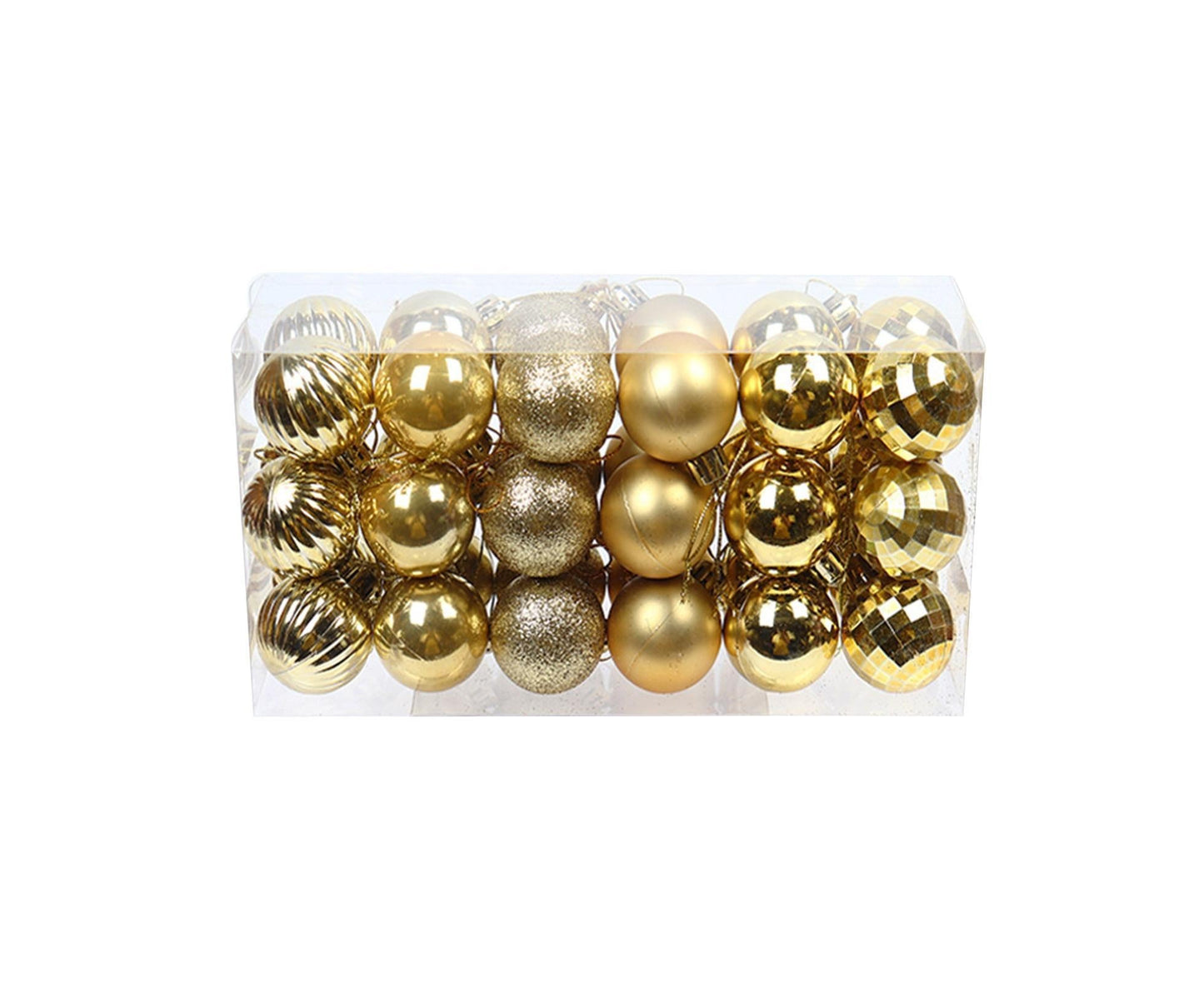 Shatterproof Xmas Ball Pendant-Golden V1263-JX-616