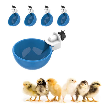 5Pcs Automatic Chicken Waterer Cups Water Feeder for Chicks Duck Goose Blue V1263-JX-6161