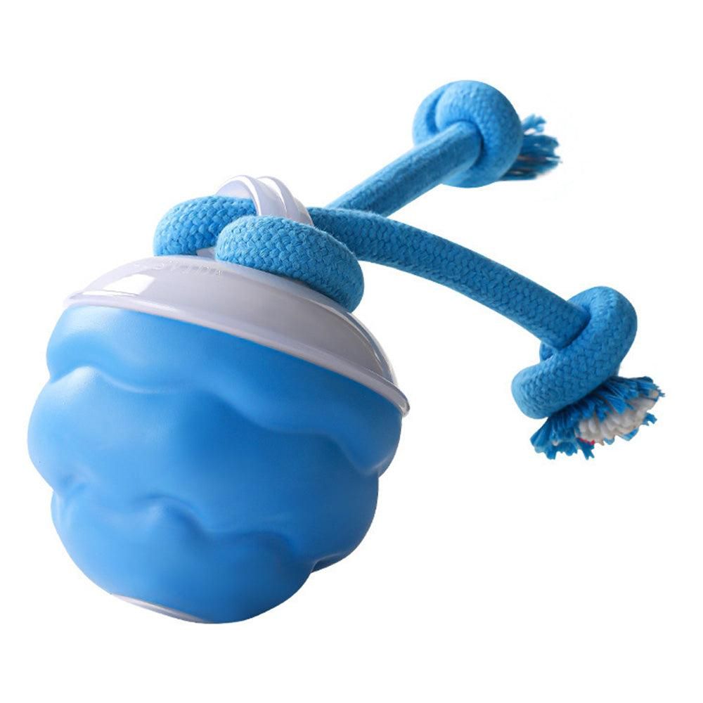 3-Mode Pet Interactive Toys Squeaky Auto Rolling Ball Dog Toy Blue V1263-JX-6164