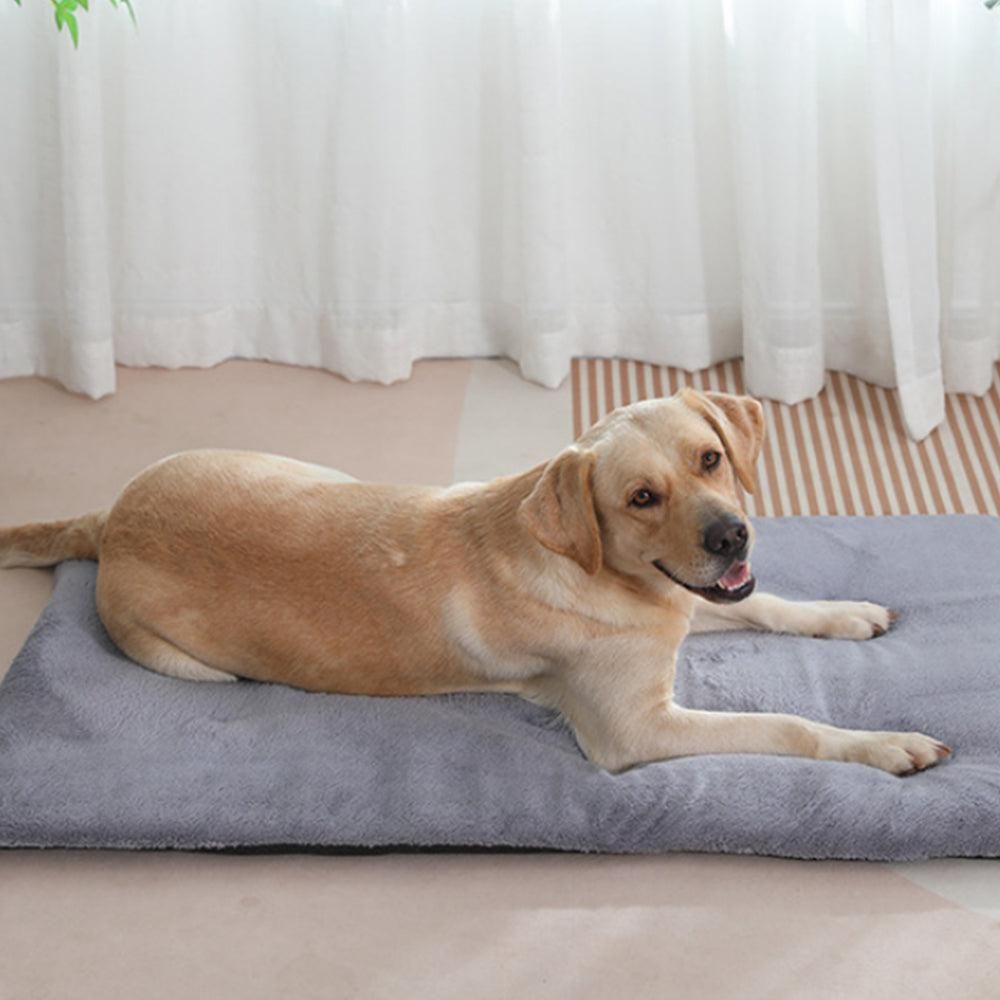 Pet Thermal Blanket Washable Self-Warming Cat Bed Self-Heating Cushion Grey V1263-JX-6166-1