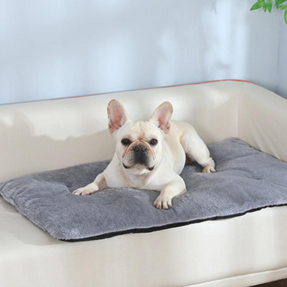 Pet Thermal Blanket Washable Self-Warming Cat Bed Self-Heating Cushion Grey V1263-JX-6166-2