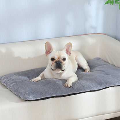 Pet Thermal Blanket Washable Self-Warming Cat Bed Self-Heating Cushion Grey V1263-JX-6166-2