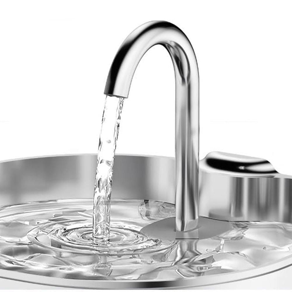 USB 2.2L Stainless Steel Pet Water Fountain for Cats and Small Dogs V1263-JX-6168