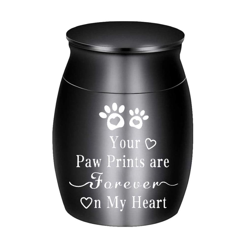 Pet Cremation Urns for Dog and Cat Ashes Aluminum Memorial Urn Keepsake Black V1263-JX-6169
