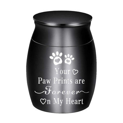 Pet Cremation Urns for Dog and Cat Ashes Aluminum Memorial Urn Keepsake Black V1263-JX-6169