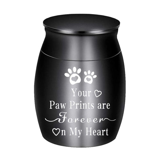 Pet Cremation Urns for Dog and Cat Ashes Aluminum Memorial Urn Keepsake Black V1263-JX-6169