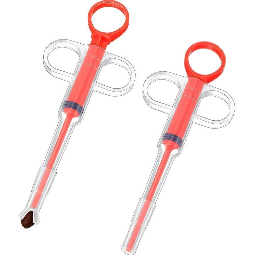 4Pcs Pet Medicine Feeder Pill Pusher Capsule Shooter Medication Syringe Dog Cat V1263-JX-6171-1