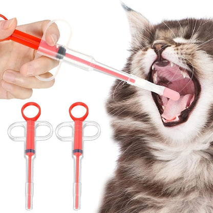 4Pcs Pet Medicine Feeder Pill Pusher Capsule Shooter Medication Syringe Dog Cat V1263-JX-6171-1